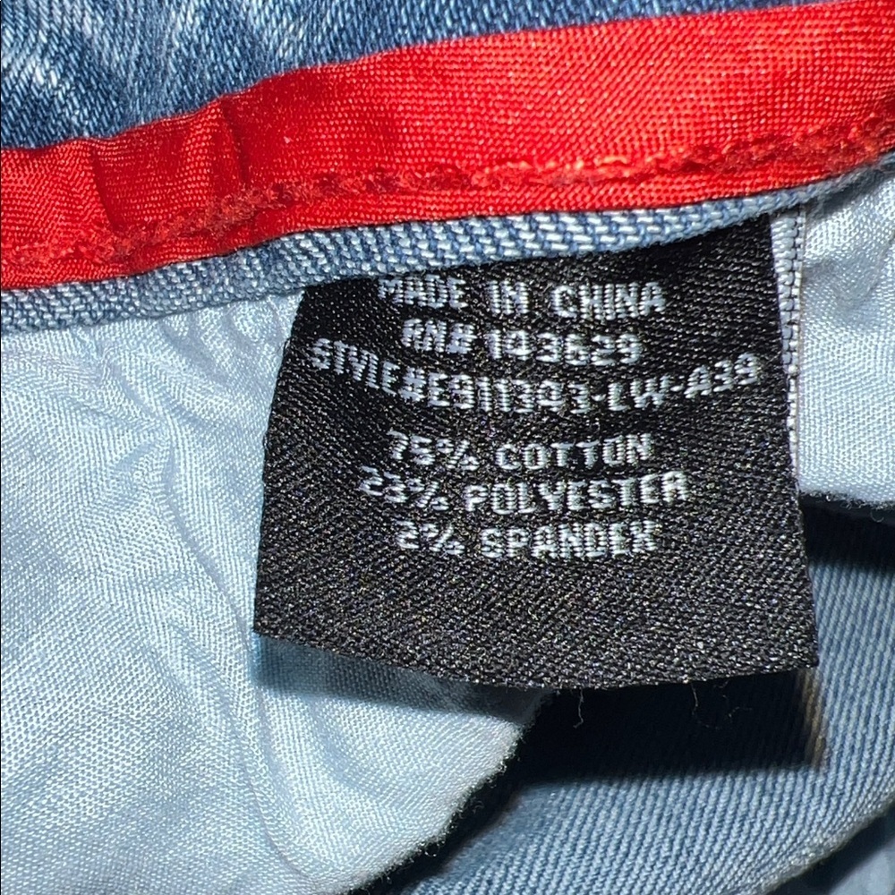 Distressed Blue Denim Shorts - Picture 9 of 10